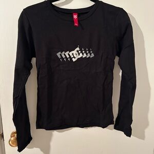 Vintage DC Women’s Black Long Sleeve Shirt